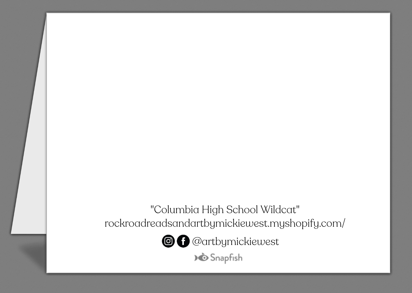 "Columbia High School Wildcat" Notecards by Mickie West