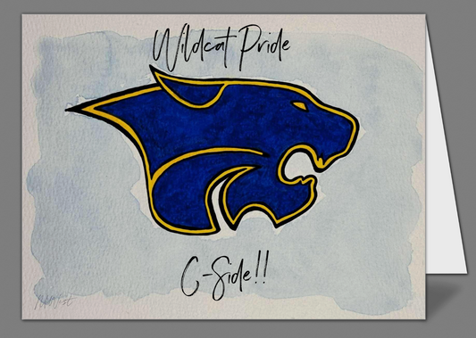 "Columbia High School Wildcat" Notecards by Mickie West