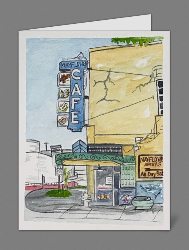 "Mayflower Cafe" Notecards