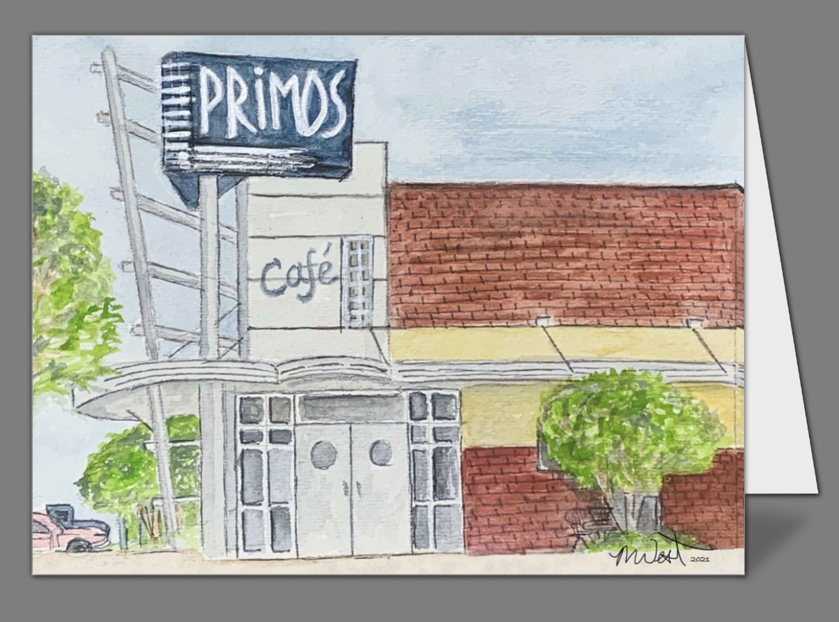 "Primos Cafe" Notecards