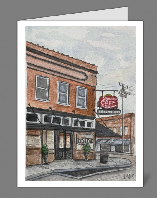"Crystal Cafe, Greenwood" Notecards