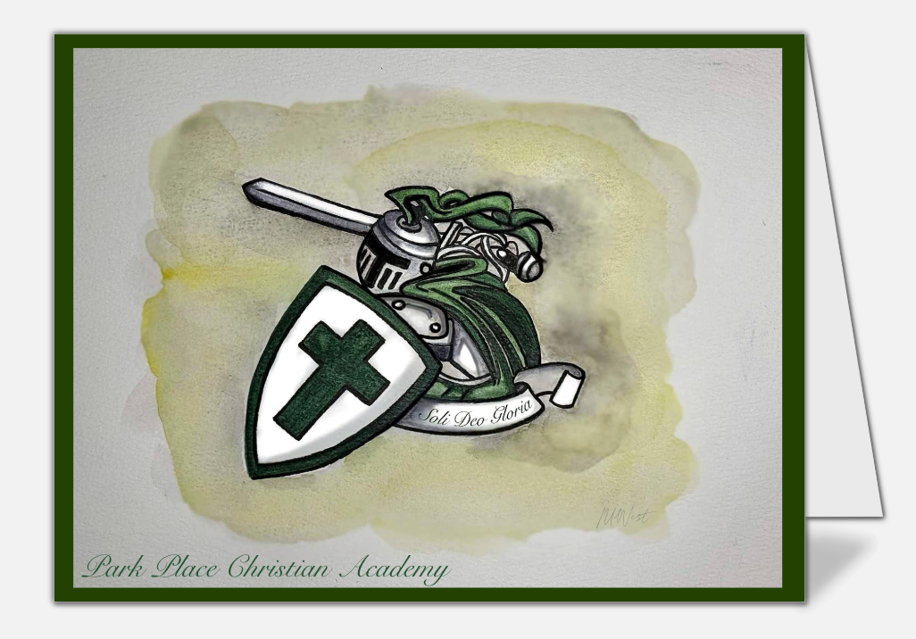 "Park Place Academy Crusaders" Notecards PRE-ORDER
